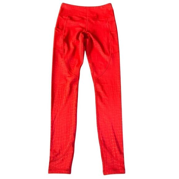 Zyia Red Scales Pocket Light & Tight High-Rise Legging Size 4 - Picture 3 of 8